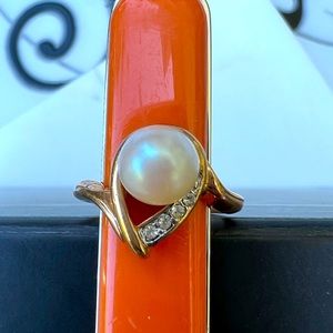 Size 8 gold PLATED , made in USA